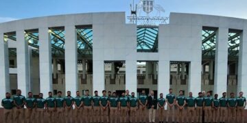 آسٹریلوی وزیراعظم کی تقریب میں پاکستان کرکٹ ٹیم اور پرائم منسٹر الیون کی شرکت