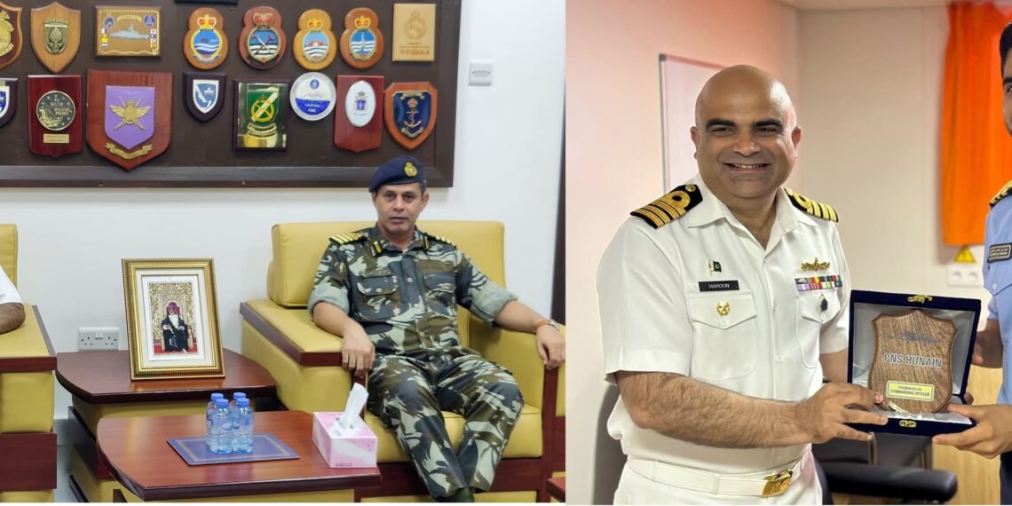 پاک بحریہ کے جہاز حنین کا دورہ عمان اور عمان بحریہ کے ساتھ بحری مشق